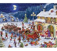 Santa's Sleigh Advent Calendar (Countdown to Christmas) with Holiday Pictures by Vermont Christmas Company
