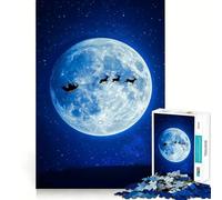 Santa's Sleigh on Christmas Eve 1000 Piece Jigsaw Puzzles for Teenagers Jigsaw Think Game Calm Mind Quality Edge (50x75cm)