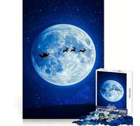 Santa's Sleigh on Christmas Eve 1000 Piece Jigsaw Puzzles for Teenagers Jigsaw Think Game Calm Mind Quality Edge (50x75cm)