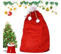 Santa's Toy Bag | 70 x 50 cm Drawstring Pouch for Christmas | Storage Pouch for Festive Biscuits | for Party Favors Fillers Stockings Family Meetings