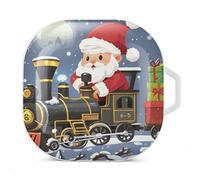 Santa's Train Headphone Protective Case, Earphone Case For Galaxy Buds Live, Galaxy Buds Pro, Galaxy Buds2, Galaxy Buds 2 Rro Series Headphones