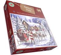 Santa’s Visit 1000 Piece Jigsaw Puzzle - A Magical Christmas Scene Perfect for Cozy Winter Nights! - Jigsaw For Adults - Size 66 x 50cm