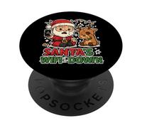 Santas Wifi Down Reindeer Trouble PopSockets Adhesive PopGrip