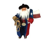 Santa's Workshop 15" Texas Cowboy Santa, RED