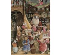 Santa's Workshop Christmas Advent Calendar, A4 24 Door Calendar