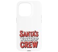 Santa's Workshop Crew Funny Group Cousin Family Christmas Case for iPhone 15 Pro