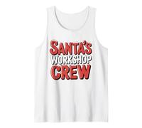 Santa's Workshop Crew Funny Group Cousin Family Christmas Tank Top