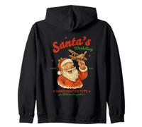 Santa's Workshop Handcrafted Toys 1924 Zip Hoodie