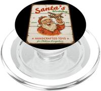 Santa's Workshop Handcrafted Toys Sign PopSockets PopGrip for MagSafe
