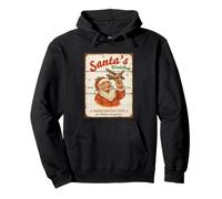 Santa's Workshop Handcrafted Toys Sign Pullover Hoodie