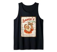 Santa's Workshop Handcrafted Toys Sign Tank Top