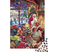 Santa's Workshop Jigsaw Puzzles 1000 Piece Recycled Paper Toy MakingPuzzle for Adults Jigsaw Puzzle Educational Game Decompression Home Activity Celebration Gifts 52x38cm/1000pcs