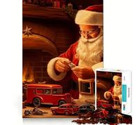 Santa's Workshop Teenager Jigsaw Puzzles 1000 Pieces Mind Puzzle Casual Relax Image Assembly Heartfelt Gift (50x75cm)