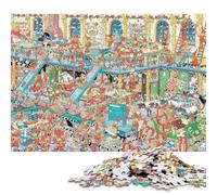 Santa's Workshop Wooden Jigsaw Puzzle for Adults Fun 1000 Piece Stress Relief Toy Education Game Decoration Toy Intellectual Game Relaxation And Intelligence 1000pcs (75x50cm)