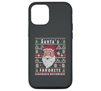 Santas XMAS Ugly Christmas Clockmaker-Watchmaker Case for iPhone 12/12 Pro