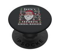 Santas XMAS Ugly Christmas General-Manager PopSockets Adhesive PopGrip