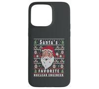 Santas XMAS Ugly Christmas Nuclear-Engineer Case for iPhone 15 Pro Max