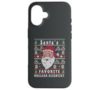 Santas XMAS Ugly Christmas Nuclear-Scientist Case for iPhone 16