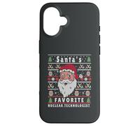Santas XMAS Ugly Christmas Nuclear-Technologist Case for iPhone 16