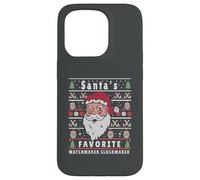 Santas XMAS Ugly Christmas Watchmaker-Clockmaker Case for iPhone 15 Pro