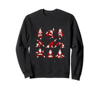Santa's Yoga Positions Namaste Zen Christmas Meditation Sweatshirt