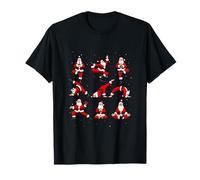 Santa's Yoga Positions Namaste Zen Christmas Meditation T-Shirt