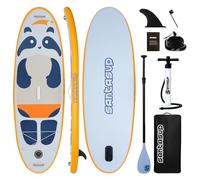 Santasup Inflatable Kids Paddle Board 8ft Blue Panda with Accessories for Kids Stand Up Paddle Board