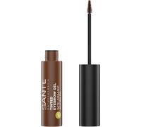 SANTE Naturkosmetik Brow Gel, Colour Brown, Tinted Eyebrow Gel 02 for Darker Eyebrow Colour, Brings Brows in Shape & Fills Gaps, Vegan, 3.5 ml