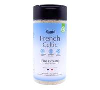 Sante Naturelle French Fine Ground Sea Salt Shaker - 8 oz. Salt From the Celtic Sea, Unrefined French Sea Salt Organic, Rich in 82+ Minerals Celtic Salt, 100% Natural & Hand Harvested
