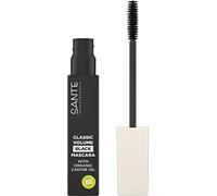 SANTE Naturkosmetik Classic Volume Mascara 01 Black Mascara for Full Volume, Swing and Definition, with Natural Waxes and Organic Castor Oil, Vegan, 8 ml