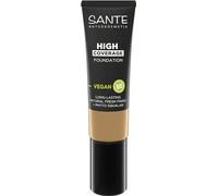 SANTE Naturkosmetik High Coverage Natural Foundation 04 Cool Beige Vegan Foundation with Organic Peptides with High Coverage and a Natural Finish, Nourishing and Sustainable Formula, 25 ml