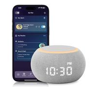 Santebee Sound Machine for Sleep White Noise Machine for Adults Night Light, Luna Pro 507 Soothing Sounds, Dual-stage Alarm&Snooze, Smart App Control Custom Buttons, Dimmable Clock Timer for Baby Kids