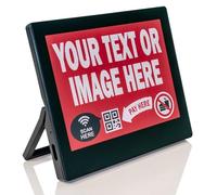 Santek EZ Sign 4.2" E-Paper Digital Signage | Tri-Color Display with USB Update via Windows App | Custom Message Board for Business, QR code sign (Black, Pack of 1)