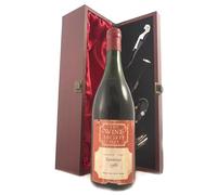Santenay 1966 Wine Society (Red wine) vintage wine in a silk lined wooden box with four wine accessories, 1 x 750ml