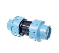 Santephplast MDPE 25mm Straight Coupler | 16PN, Compression Fitting