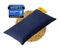SANTERGO Mouse pad Wrist Rest - Ergonomic Palm Support Made of Organic Millet Chaff, Anti-tendonitis Problem for Computer Mouse, Relieve Wrists, Cushion Support in Blue