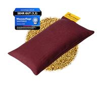 SANTERGO Mouse pad Wrist Rest - Ergonomic Palm Support Made of Organic Millet Chaff, Anti-tendonitis Problem for Computer Mouse, Relieve Wrists, Cushion Support in Bordeaux