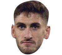 Santiago Bueno Wolves Face Mask - Wolverhampton Wanderers Football Player Celebrity Card Mask - Celebrity Mask for Stag Do, Hen Night, Fancy Dress & Costume Parties - Funny Adult Card Mask