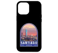 Santiago Chile Travel Art Emblem Vintage Case for iPhone 12 Pro Max