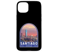 Santiago Chile Travel Art Emblem Vintage Case for iPhone 15 Plus