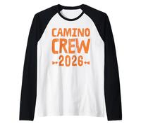 Santiago Crew 2026 Camino Group Walking Spain Pilgrim Route Raglan Baseball Tee