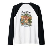 Santiago de Compostela Galicia Spain Cathedral Botafumeiro Raglan Baseball Tee