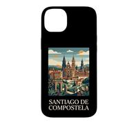 Santiago de Compostela Spain Retro Pilgrimage Graphic Case for iPhone 14 Plus