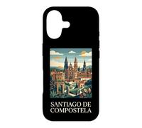 Santiago de Compostela Spain Retro Pilgrimage Graphic Case for iPhone 17