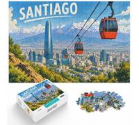 Santiago Paper Jigsaw Puzzle 1000pcs (52x38cm) for Adults | For mindful downtime without a screen: Adult jigsaw puzzle with 1000 pieces offers a classic activity for adults.