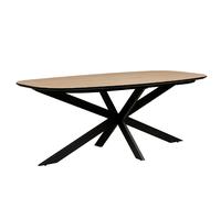 santiago wooden large oval dining table in oak