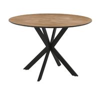 santiago wooden round dining table in oak