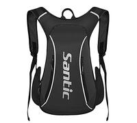 Santic Cycling Backpack 15L Cycling Bag Light Small Bike Bag Mountain Biking Backpack Black