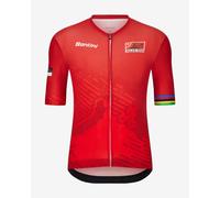 Santini Uci Mtb World Championships 2025 Short Sleeve Jersey Red L Men,Women