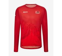 Santini 2025 UCI MTB World Championships - Valais MTB Jersey long sleeve red - XS